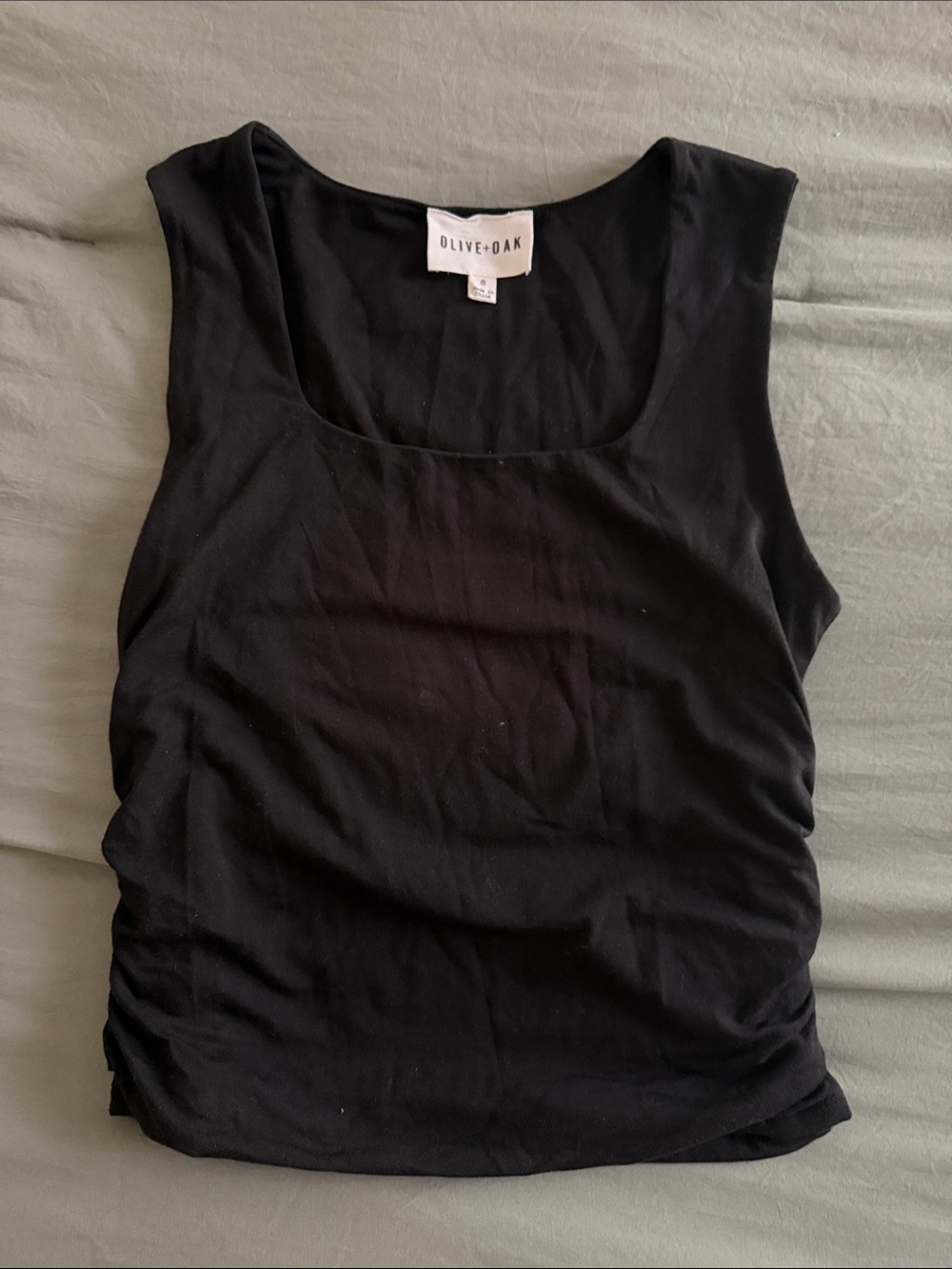 Olive & Oak Black Scoop Neck Tank Top